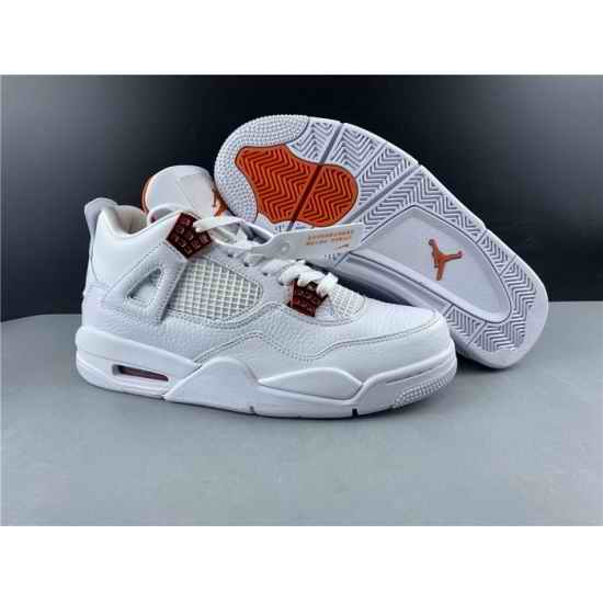Nike Air Jordan 4 Retro Pure Money Orange Men Shoes